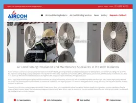 Aircon Services website